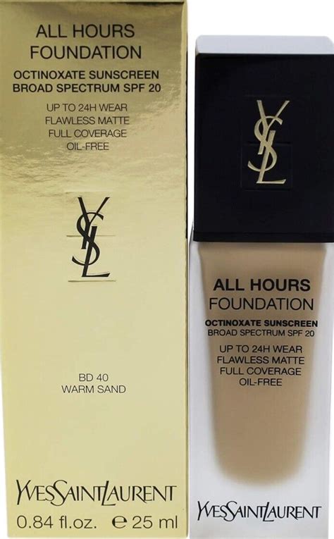 YSL BD40 Warm Sand All Hours Full Coverage Matte .